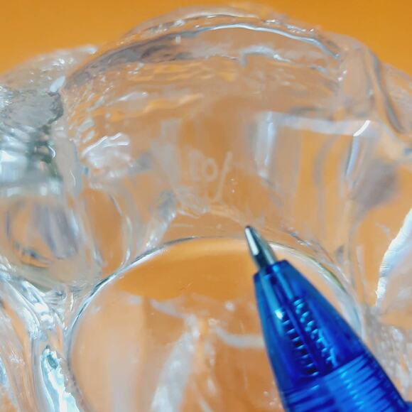 Set of 3 Eden Swedish Glass votive candle holders Signed Orrefors ca:1981-2001 - Picture 15 of 16